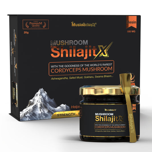 ShilajitX Gold with Cordyceps Mushroom - 20g Resin