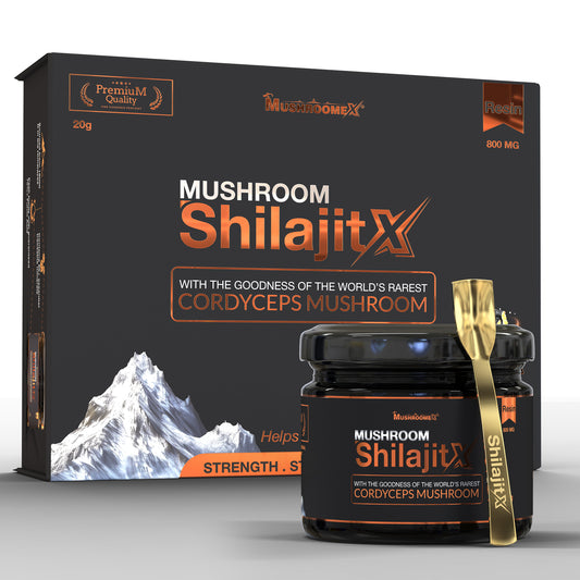 ShilajitX with Cordyceps Mushroom - 20g Resin
